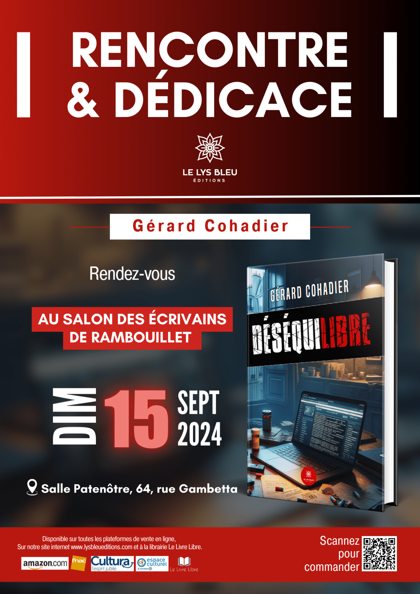 Affiche dedicace gerard cohadier